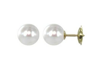 Puces d'oreilles - Perles d'Akoya 9.5/10mm