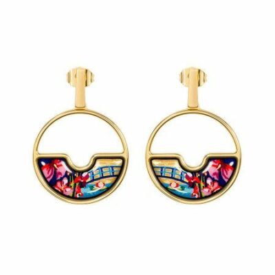 Boucles d'oreilles Frey Wille - Hommage à Claude Monet- Collection The Bridge