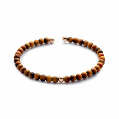 bracelet homme jonc perles fines et or