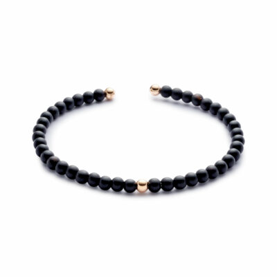 bracelet jonc homme céramique et or bijouterie mohedano