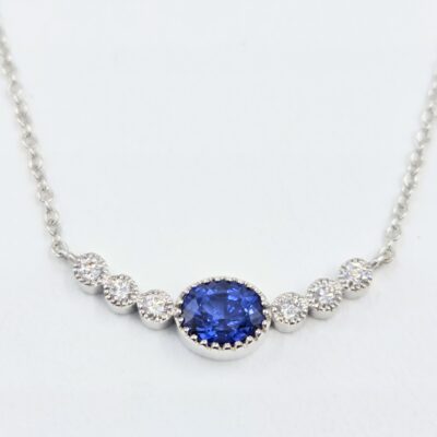 collier saphir et diamants promotion black friday bijouterie mohedano