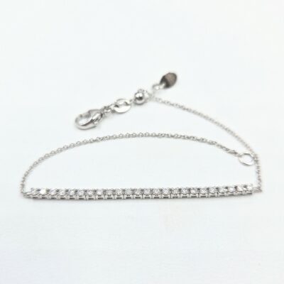 bracelet mini rivière de diamants bijouterie mohedano