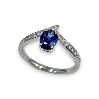 bague nova-bijouterie-mohedano-saphir-diamants