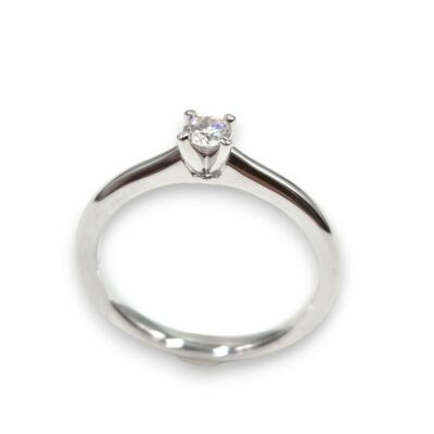 Solitaire Diamant 0,15 ct en platine